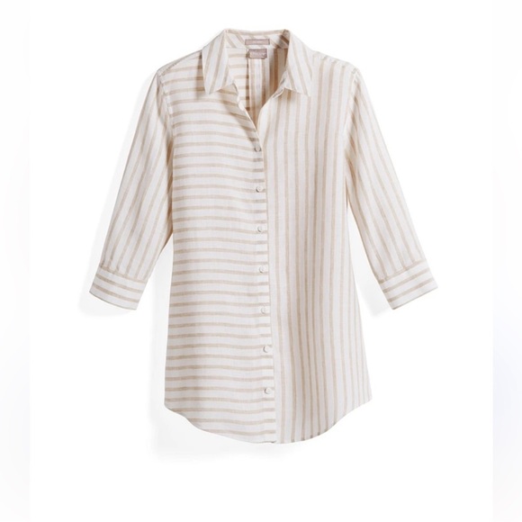 New Chicos Striped Button-Up Shirt - Picture 3 of 8